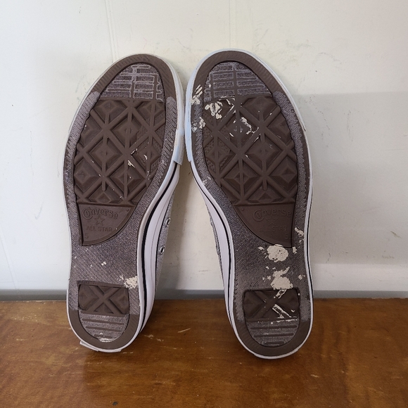 Converse All ☆ Star Silver Sneaker Athletic - Picture 6 of 9